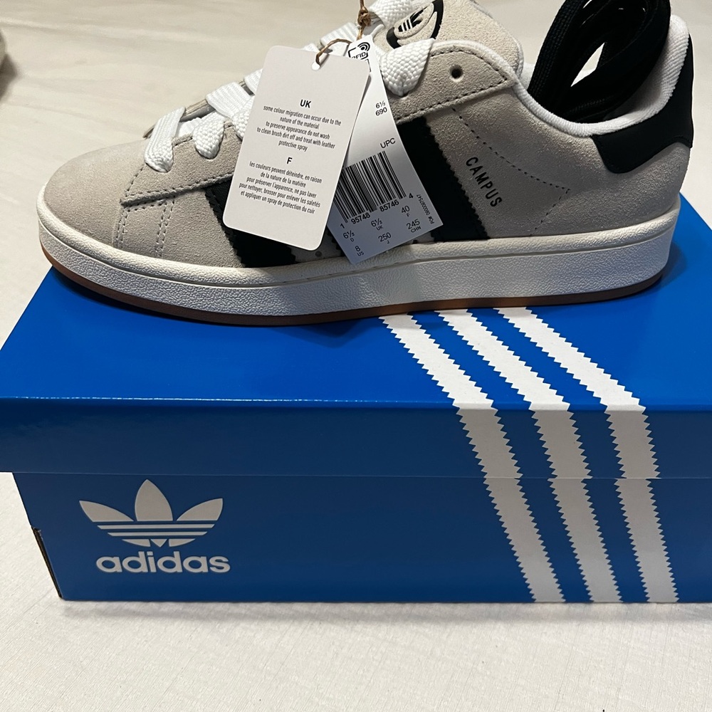 Adidas Womens Campus Shoes - Black and White